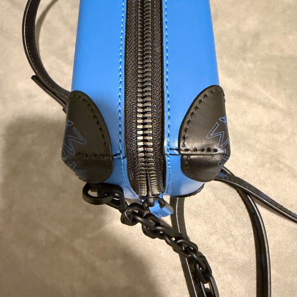 MCM Blue and Black Crossbody Bag - Picture 9 of 16